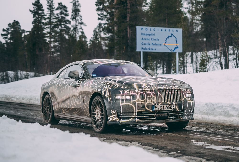 La Rolls-Royce Spectre électrique finalise ses tests hivernaux