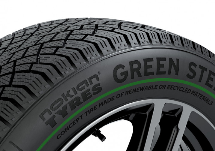 Le pneu concept Nokian Green Step est réalisé avec des matériaux recyclés ou renouvelables