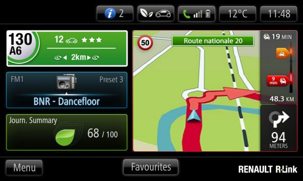 Une tablette intégrée et connectée R-Link dans les prochaines Renault