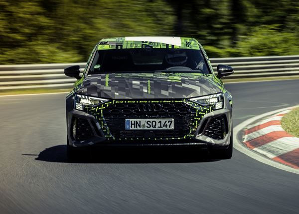 L’Audi RS 3 établit le record du tour sur le segment des compactes sur la Nordschleife