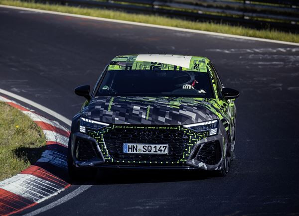 L’Audi RS 3 établit le record du tour sur le segment des compactes sur la Nordschleife