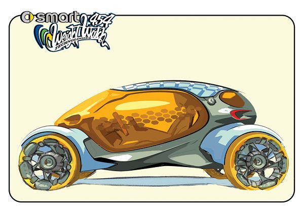 Les designers automobiles imaginent la voiture du futur au Los Angeles Auto Show