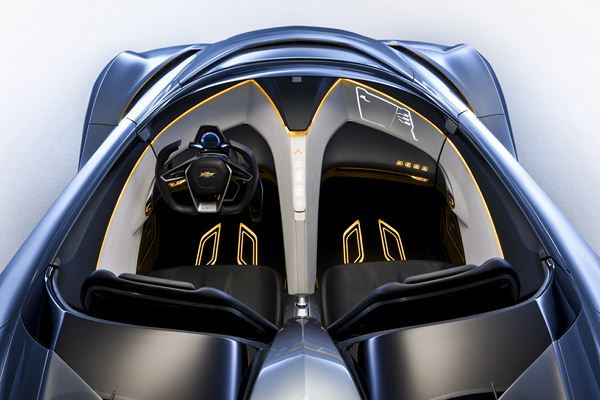Un concept de roadster futuriste Chevrolet Miray à Francfort