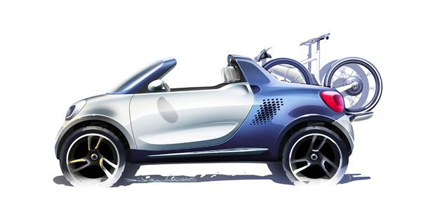 Un concept Smart de pick-up urbain électrique de trois mètres cinquante