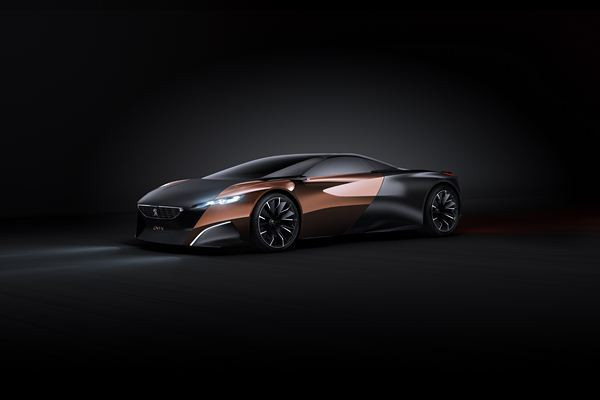 Un concept Peugeot de super-car hybride à moteur V8 doté de 600 ch