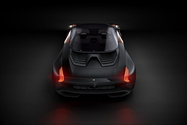 Un concept Peugeot de super-car hybride à moteur V8 doté de 600 ch