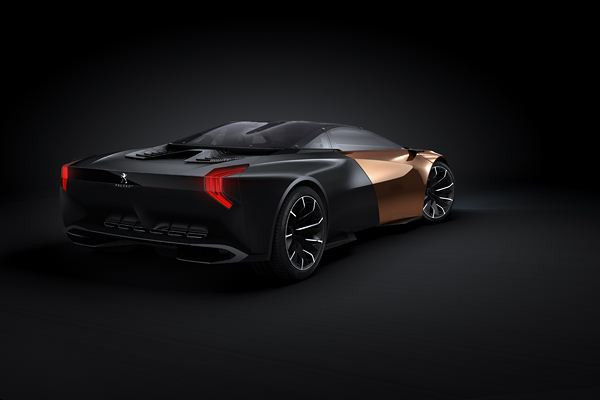 Un concept Peugeot de super-car hybride à moteur V8 doté de 600 ch