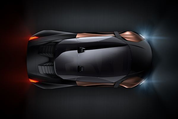 Un concept Peugeot de super-car hybride à moteur V8 doté de 600 ch