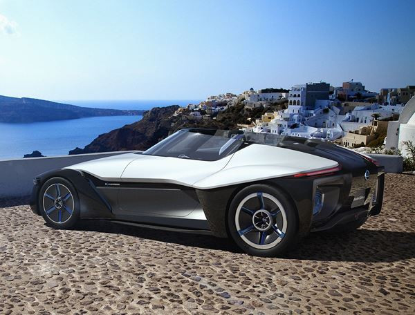 Le design radical du concept-car Nissan BladeGlider est inspiré du vol à voile