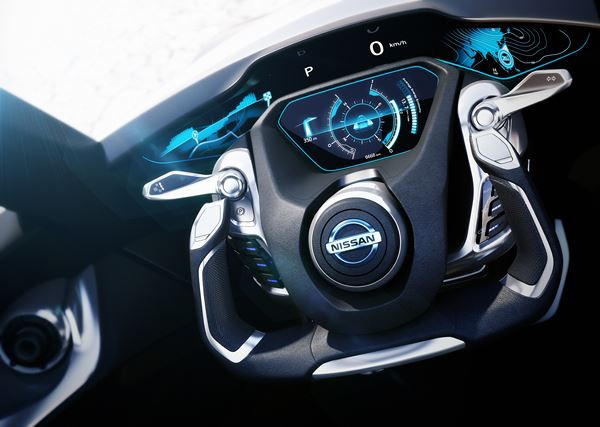 Le design radical du concept-car Nissan BladeGlider est inspiré du vol à voile