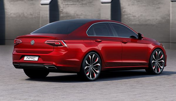 Un concept-car de coupé quatre portes Volkswagen à Pékin