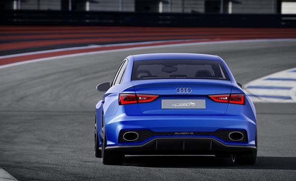 Un concept Audi A3 clubsport quattro équipé d’un moteur 5 cylindres de 525 ch