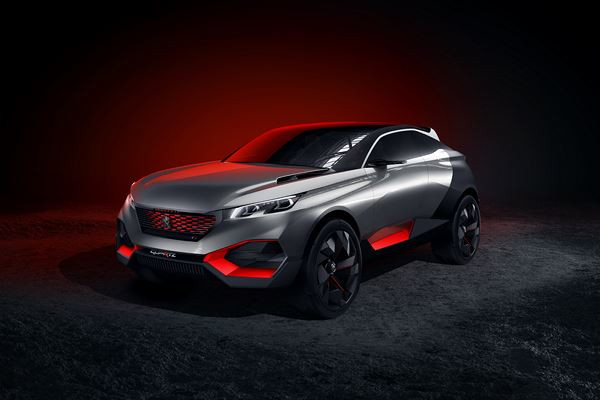Le concept Peugeot Quartz exprime un style sportif et puissant