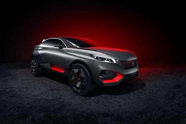 Le concept Peugeot Quartz exprime un style sportif et puissant