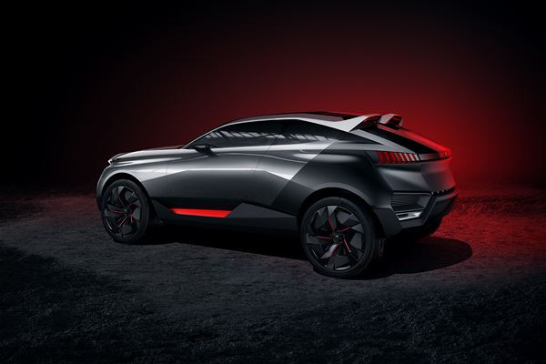 Le concept Peugeot Quartz exprime un style sportif et puissant