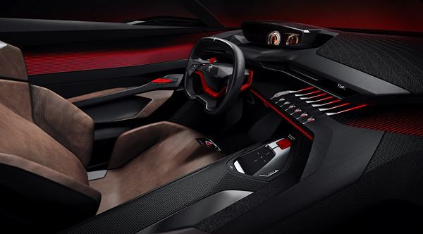 Le concept Peugeot Quartz exprime un style sportif et puissant