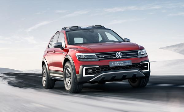 Le Volkswagen Tiguan GTE Active Concept embarque un système hybride rechargeable