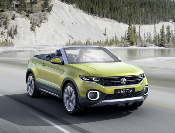 Volkswagen T-Cross Breeze: un concept de petit SUV cabriolet de quatre mètres