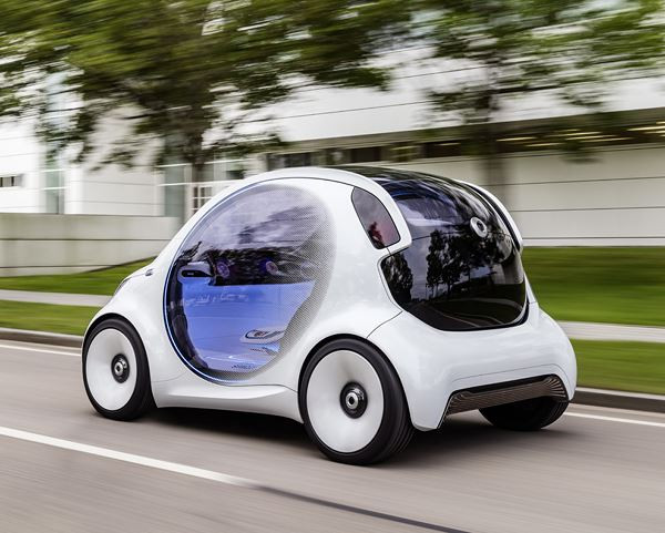 Le concept électrique smart vision EQ fortwo adopte la conduite autonome