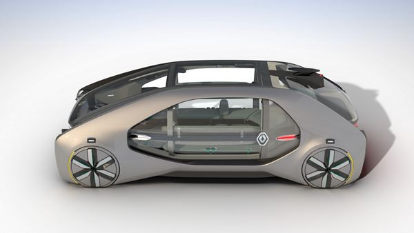 Renault EZ-GO: un concept de robot-véhicule électrique autonome et partagé