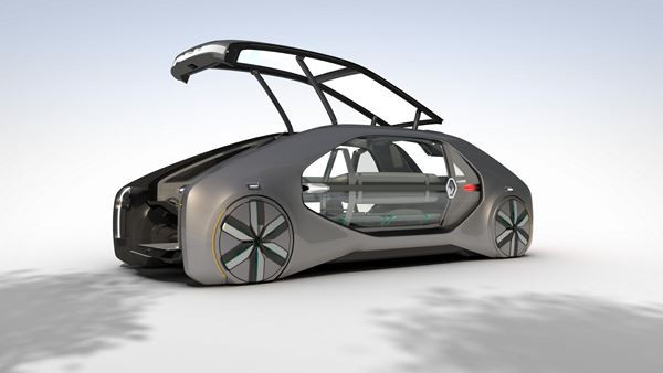Renault EZ-GO: un concept de robot-véhicule électrique autonome et partagé