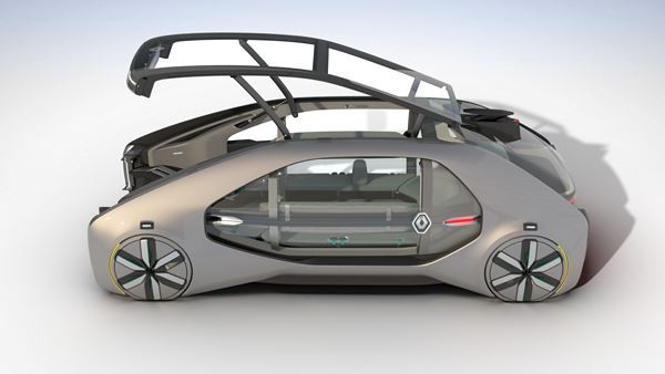 Renault EZ-GO: un concept de robot-véhicule électrique autonome et partagé