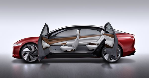 Volkswagen I.D. Vizzion: une berline haut de gamme électrique à conduite autonome