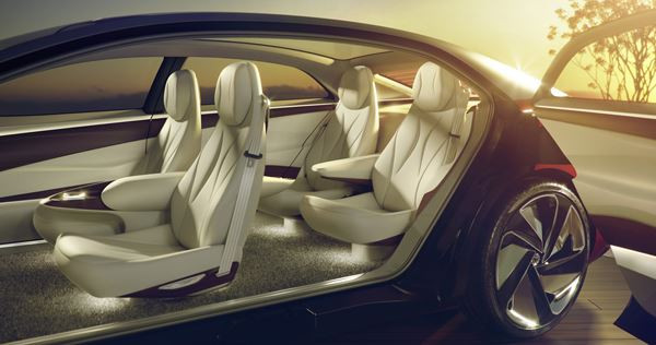 Volkswagen I.D. Vizzion: une berline haut de gamme électrique à conduite autonome