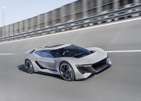 Le concept car Audi PB18 e-tron illustre une vision radicale de la supercar de demain