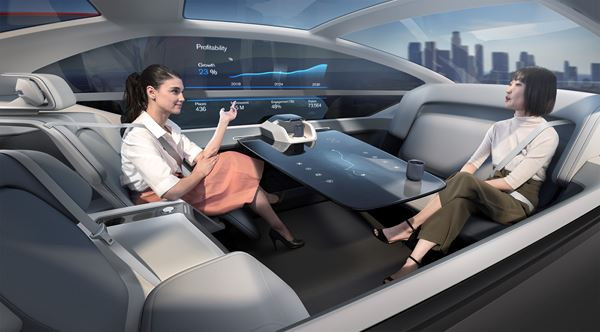 Le concept autonome Volvo 360c illustre la vision du futur automobile Volvo