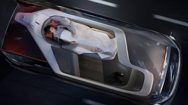 Le concept autonome Volvo 360c illustre la vision du futur automobile Volvo