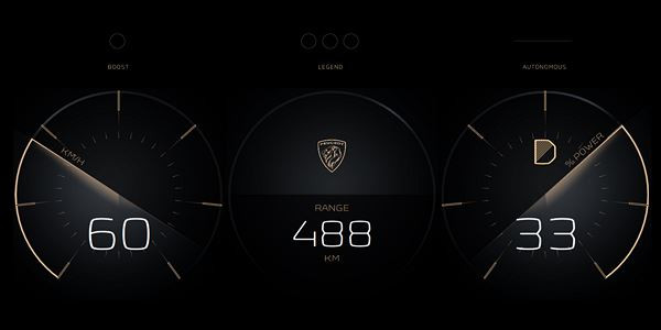 Peugeot e-Legend Concept: un coupé technologique aux lignes affûtées