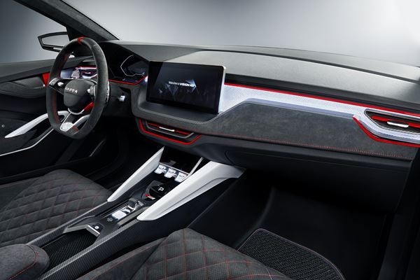 Le concept Vision RS préfigure la future berline compacte 5 portes Skoda