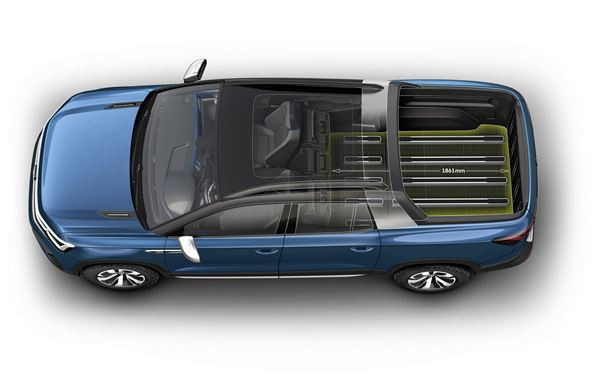 Volkswagen Tarok: un concept de pick-up doté d'une zone de chargement variable