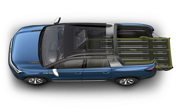 Volkswagen Tarok: un concept de pick-up doté d'une zone de chargement variable