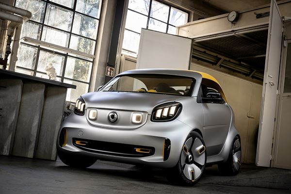 smart forease plus: un show car électrique doté d'un toit amovible