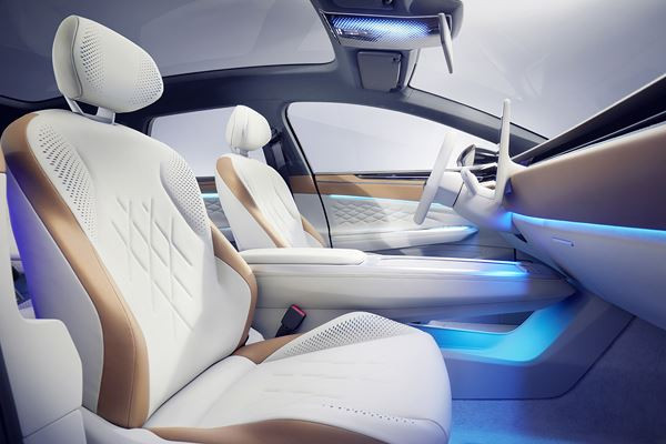 Le concept-car électrique Volkswagen ID. Space Vizzion offre l'espace d'un SUV