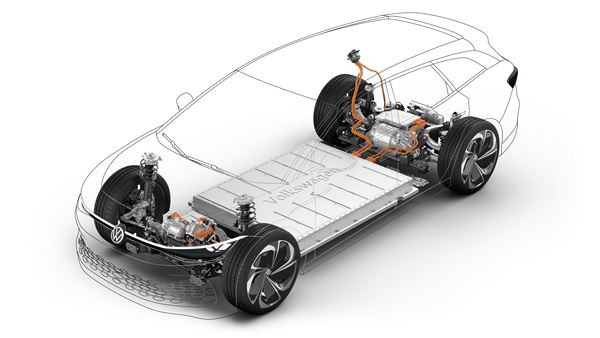 Le concept-car électrique Volkswagen ID. Space Vizzion offre l'espace d'un SUV