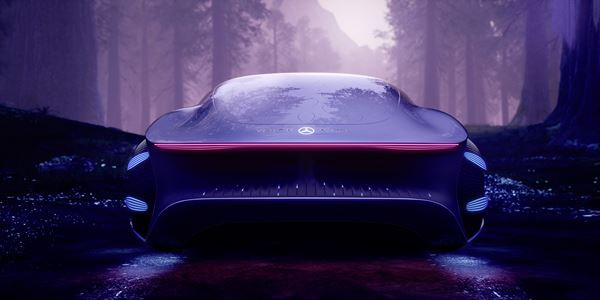 Le Mercedes Vision AVTR zéro émission embarque quatre moteurs électriques