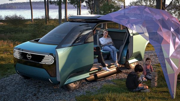 Le concept-car Nissan Hang-Out transforme l’habitacle en salon mobile