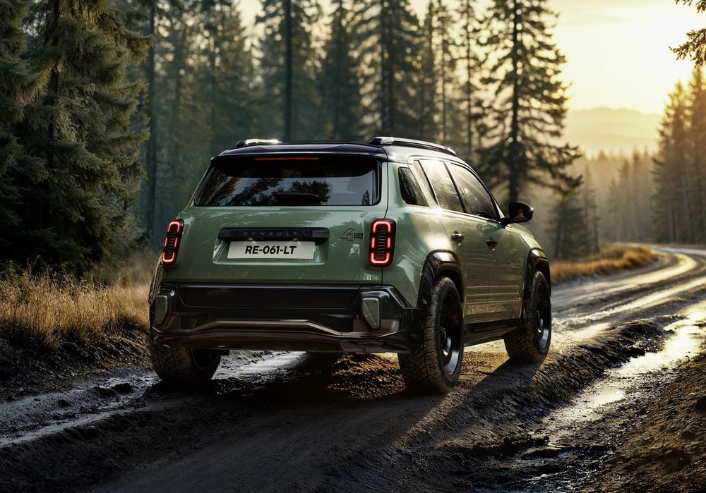 Le Renault 4 Savane 4x4 Concept intègre un second moteur électrique pour disposer de 4 roues motrices