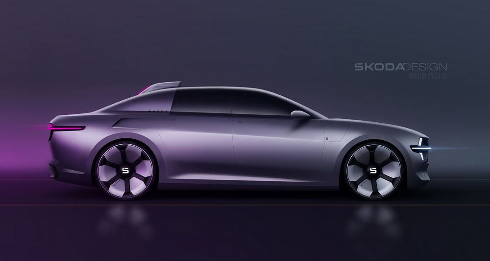 Une interprétation moderne de la berline Skoda 100 sous les traits du design Modern Solid