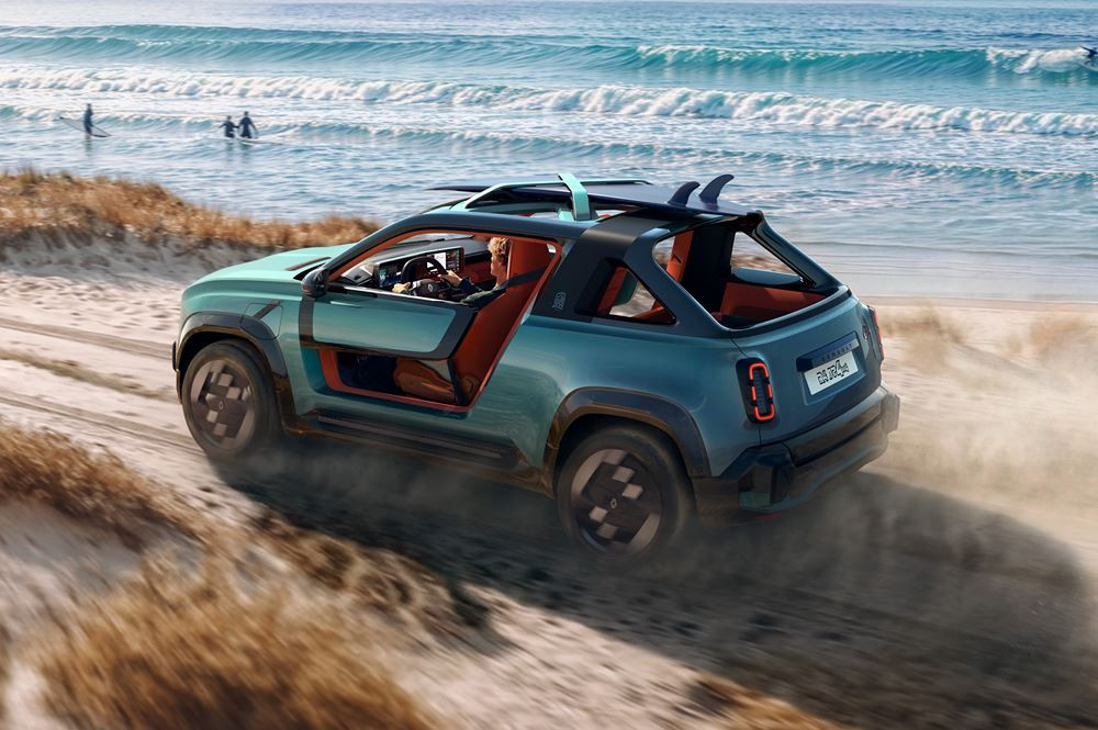 Le Renault 4 JP4x4 Concept revendique un esprit de baroudeur de loisir