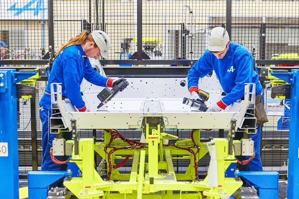 Usine Alpine de Dieppe: un site spécialisé dans l’assemblage d’un véhicule tout aluminium