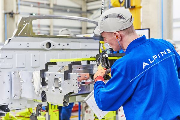 Usine Alpine de Dieppe: un site spécialisé dans l’assemblage d’un véhicule tout aluminium
