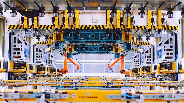 L’usine de fabrication Aiways en Chine intègre des technologies innovantes