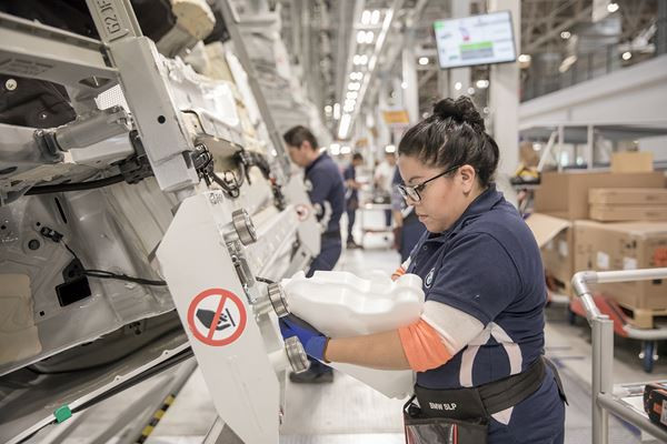 L'usine BMW San Luis Potosi au Mexique dispose d'une capacité de 175 000 véhicules