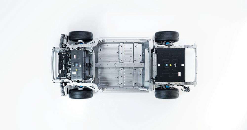 L'Alpine Performance Platform comprend un essieu électrique arrière 3 en 1 à double moteur