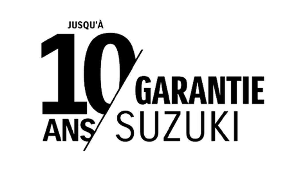 Suzuki propose une garantie pouvant atteindre 10 ans ou 200 000 km