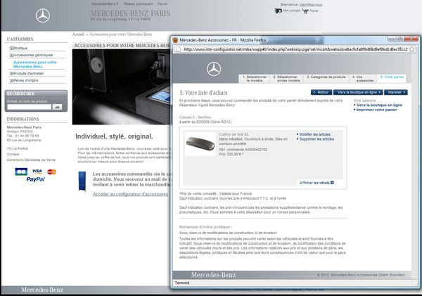Mercedes ouvre sa boutique de e-commerce sur la toile